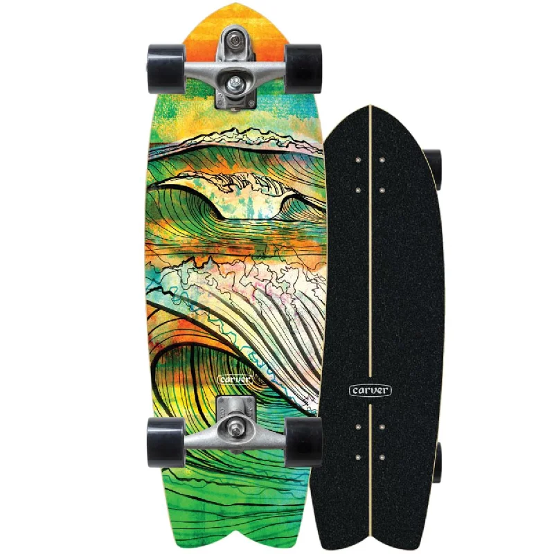 Carver Swallow Surf Skate C7 Raw Trucks 29.5" x 9.625"