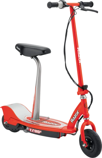 Razor E200S Seated Electric Scooter - White/Red