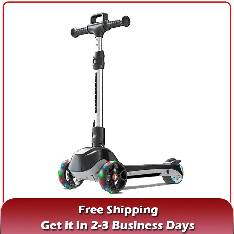 iScooter iK2 3-Wheel Electric Scooter Adjustable Height for Kids Ages 3-8 Unique Gift