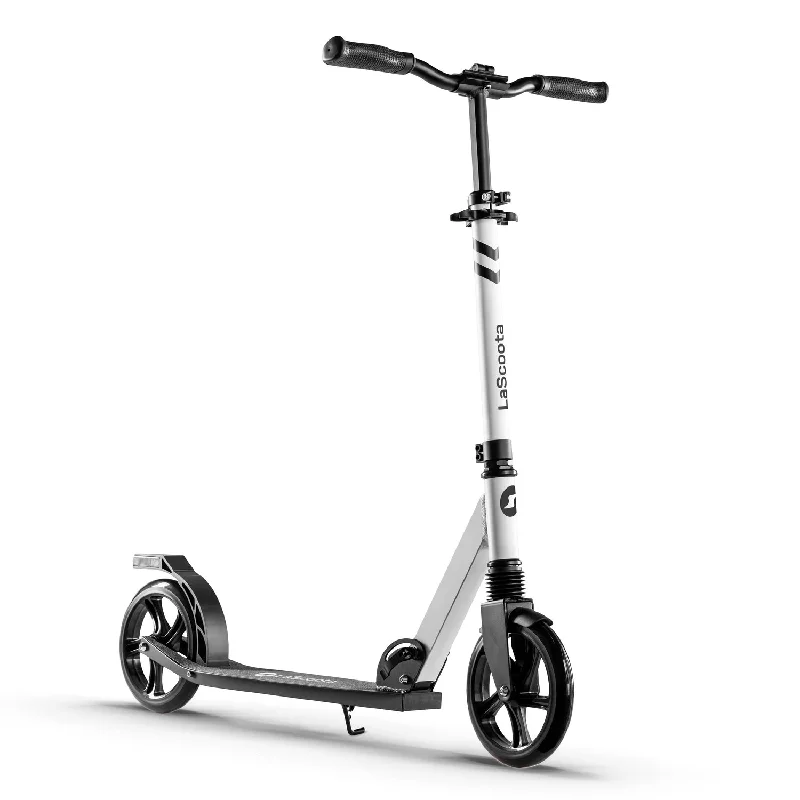 Kick Scooter for Adults & Teens - Black & White