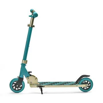 SVOLTA "Legend" 2-Wheel Kids Kick Scooter - Teal & Gold