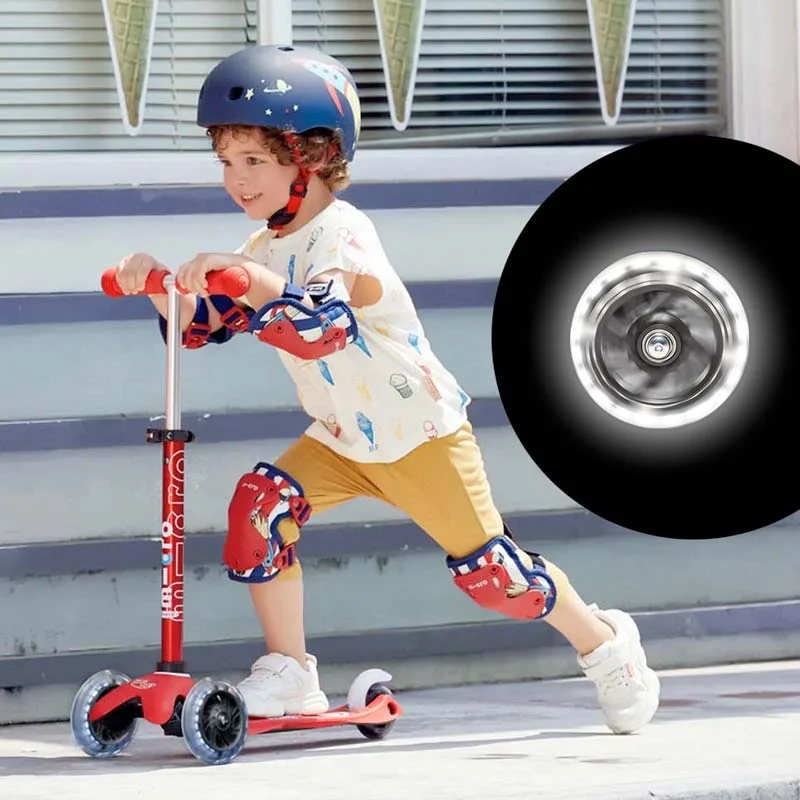 Mini MICRO Deluxe LED 3 Wheel Kick Scooter For Kids