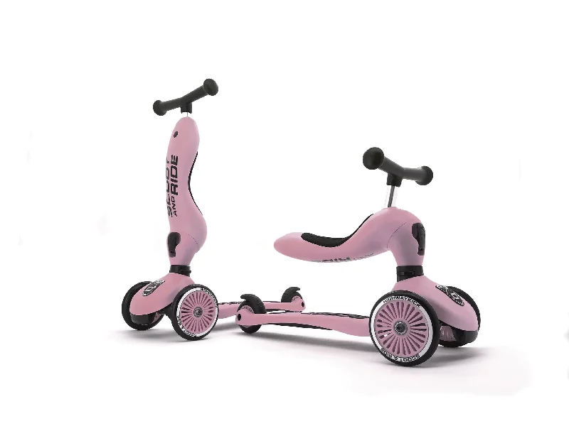 Scooter - Highwaykick 1 - 2 in 1 Kickboard/ Kickboard with Seat - Rose