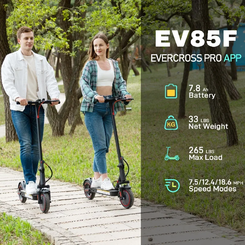 EVERCROSS EV85F E-Scooter – 350W Motor, 25 km/h, 8.5" Reifen, IP54, Klappbar