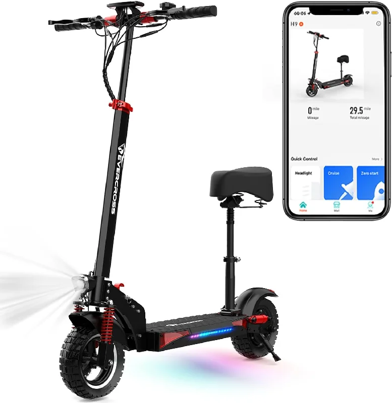 EVERCROSS H9 Foldable Electric Scooter With Seat