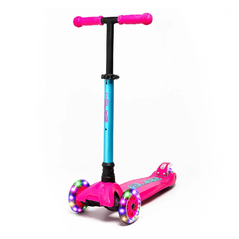 I-Glide Kids 3 Wheel Scooter v3 | Pink/Aqua