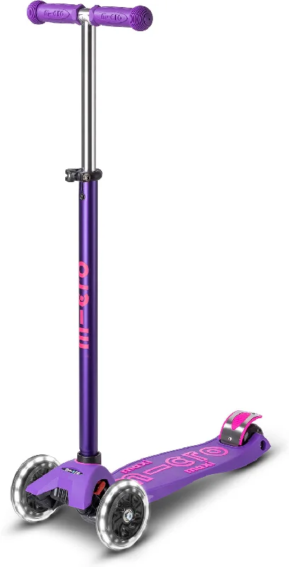 Micro Maxi Deluxe LED Purple Scooter