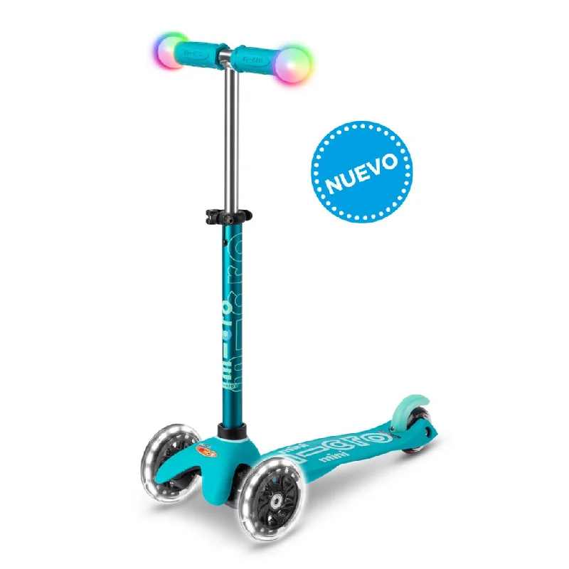 Micro Scooter Mini Deluxe LED Magic Aqua