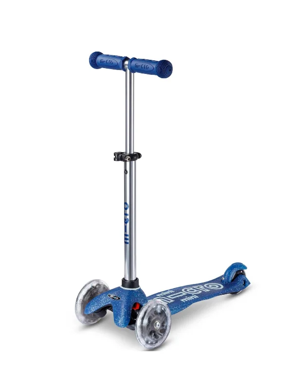 Micro Mini Glitter LED Scooter - Navy