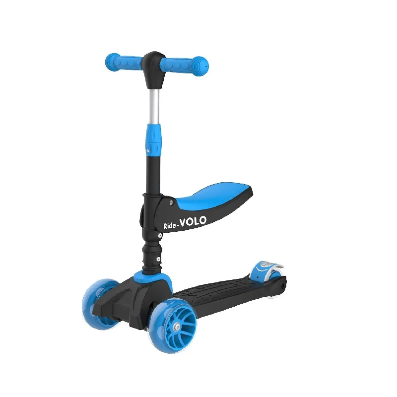 RIDEVOLO K02 2-in-1 Foldable Kick Scooter for Kids