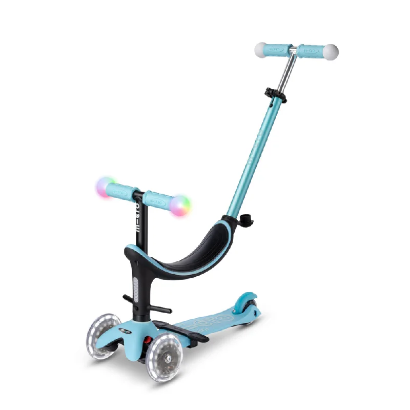 Scooter Mini2Grow Deluxe LED Magic Micro celeste