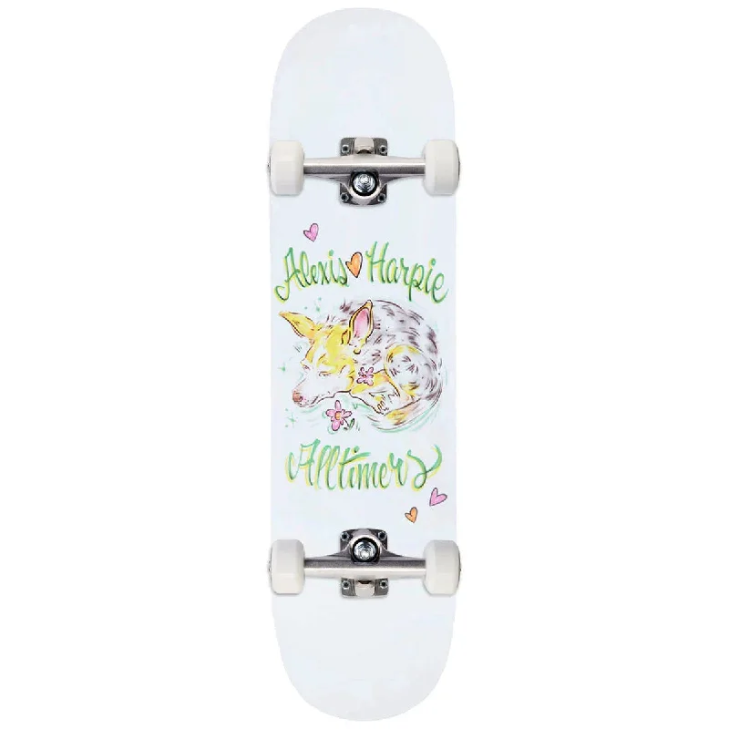 Alltimers Alexis Loves Harpie Skateboard Complete - White - 8.25"