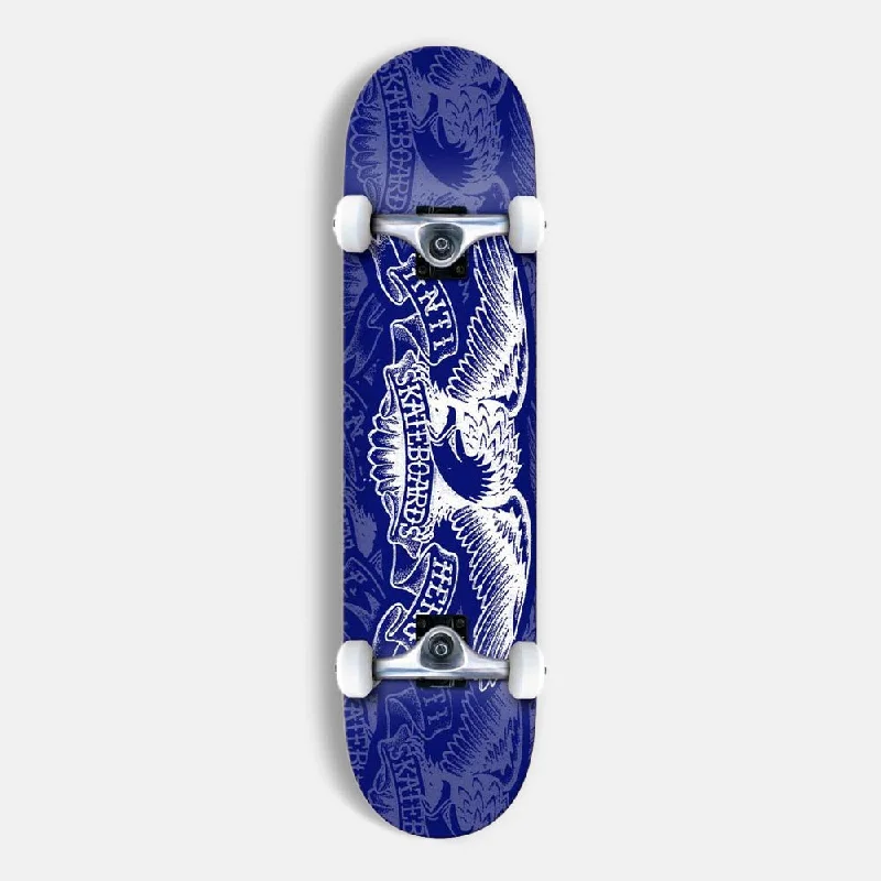 Anti Hero Skateboards - 7.5" Repeater Eagle Complete Skateboard - Blue / White