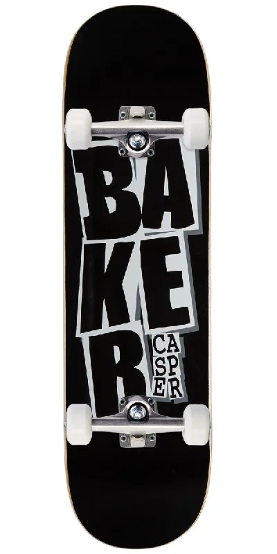 Baker Casper Stacked Name B2 Skateboard Complete - Black - 8.50"