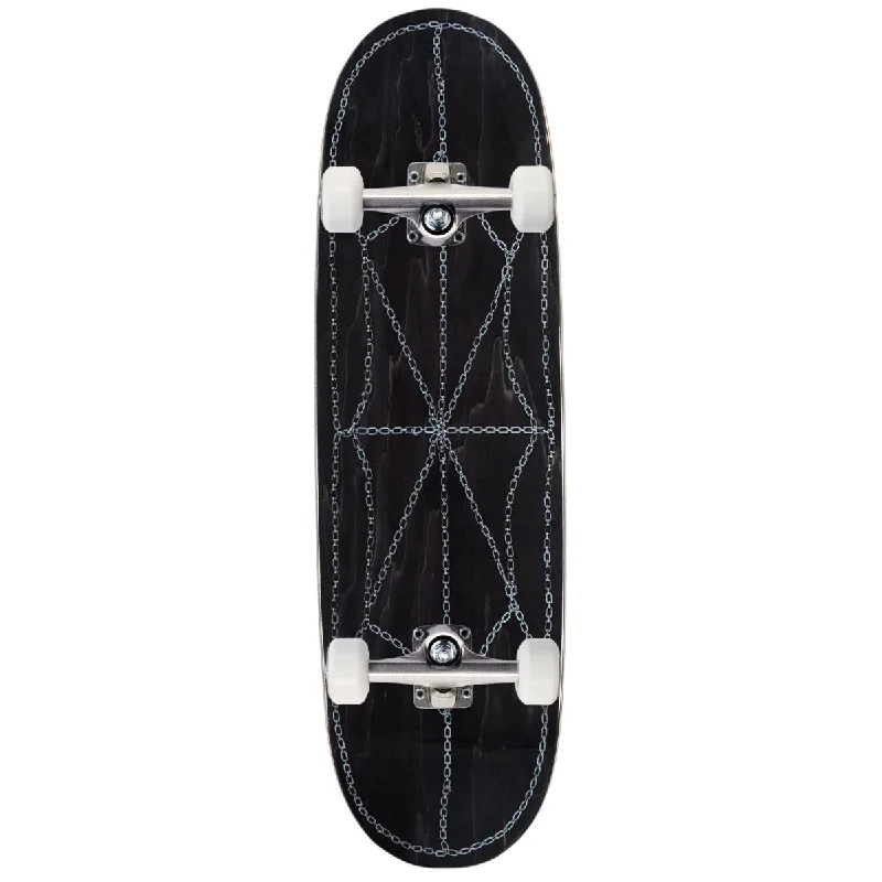 CCS Chain Web Egg1 Shaped Skateboard Complete - Black - 9.00"