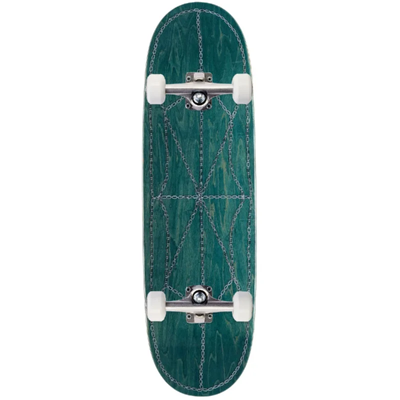 CCS Chain Web Egg1 Shaped Skateboard Complete - Teal - 9.00"