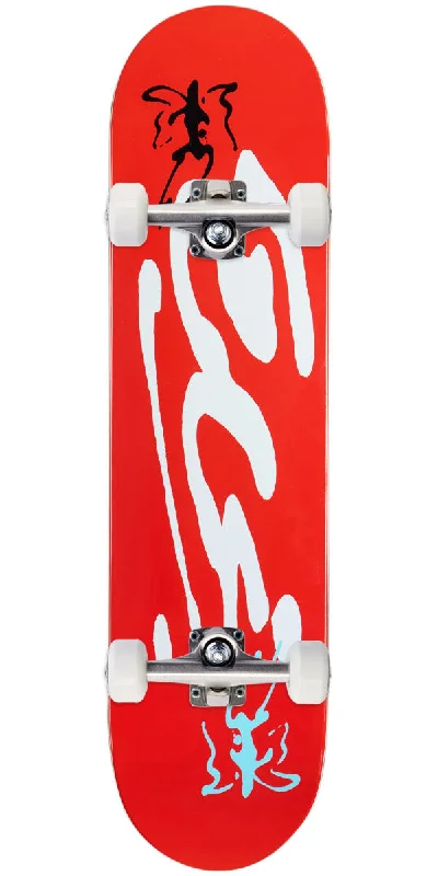 CCS Ink Blot Logo Skateboard Complete - Red