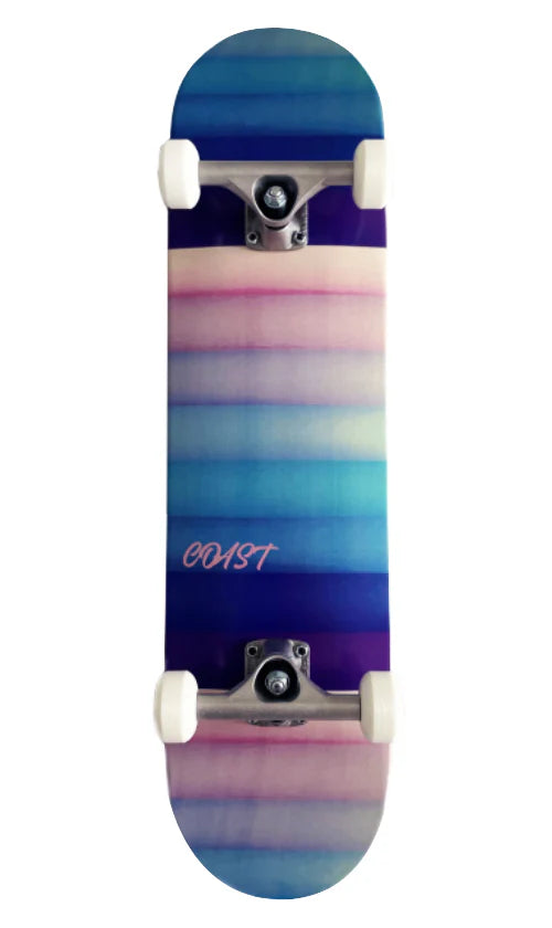 Coast Lagoon Stripes Skateboard 8.25in