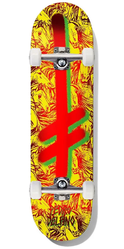 Deathwish Delfino Gang Logo Horses Skateboard Complete - 8.25"