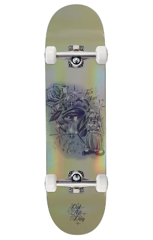 DGK x Hans Carreon Love Skateboard Complete - Pearlescent White - 8.06"