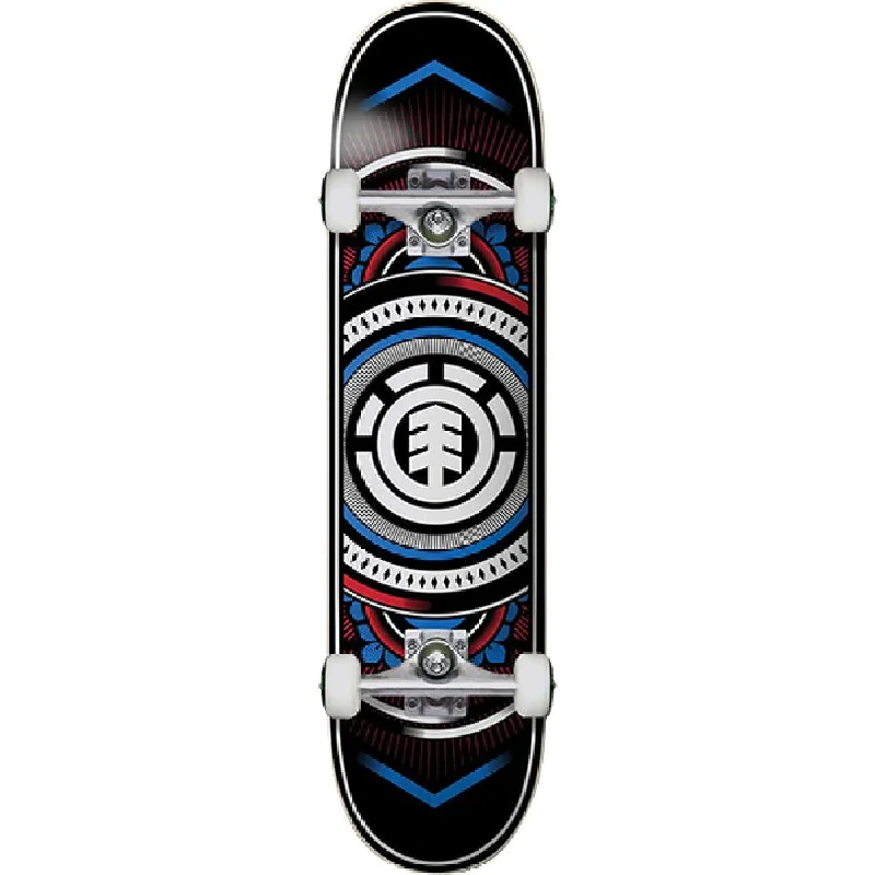 Element Hatched Red/Blue 8.0" Complete Skateboard