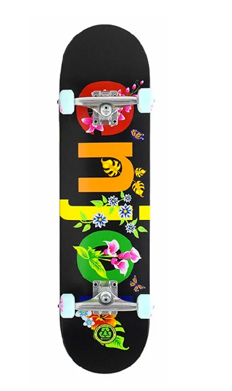 Enjoi Flowers Resin Skateboard Black 8.0in