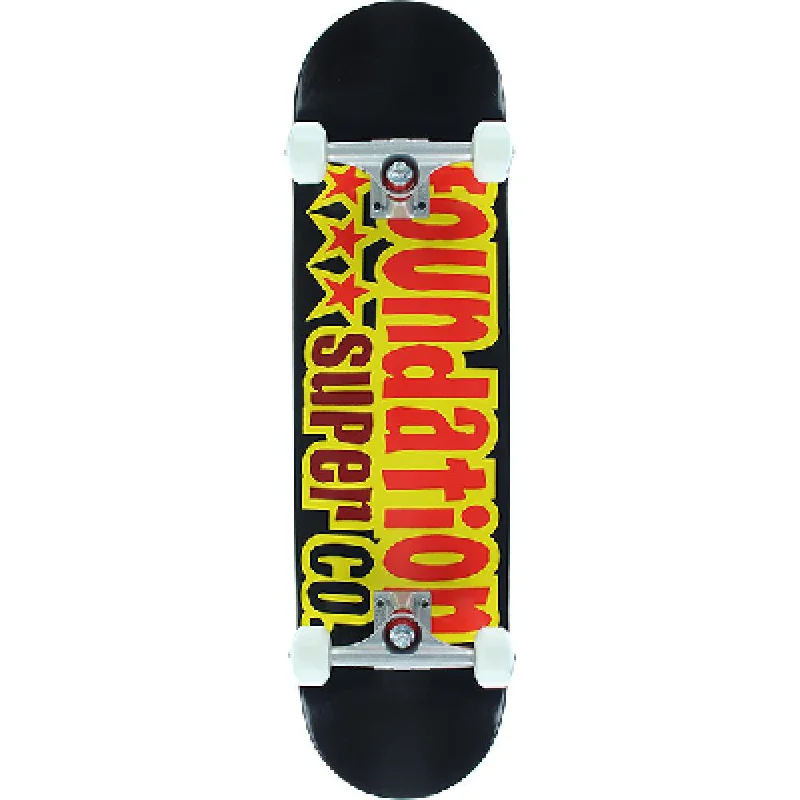 Foundation 3 Star in Black 8.1" Skateboard