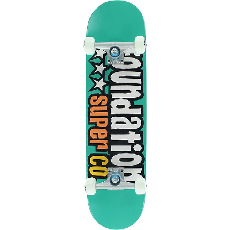 Foundation 3 Star Teal 7.88" Skateboard