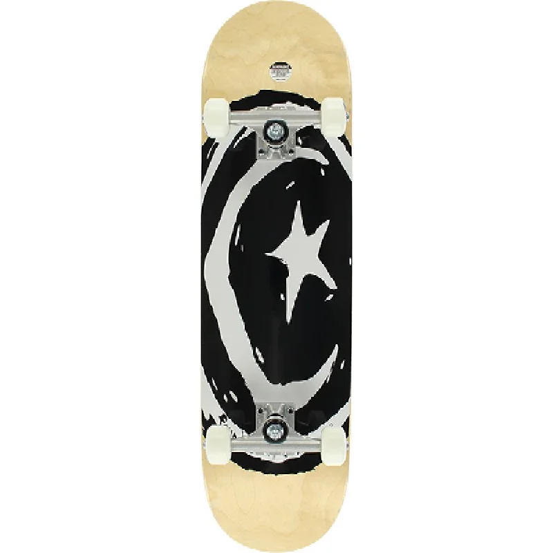 Foundation Star & Moon Black and White 8.38" Skateboard