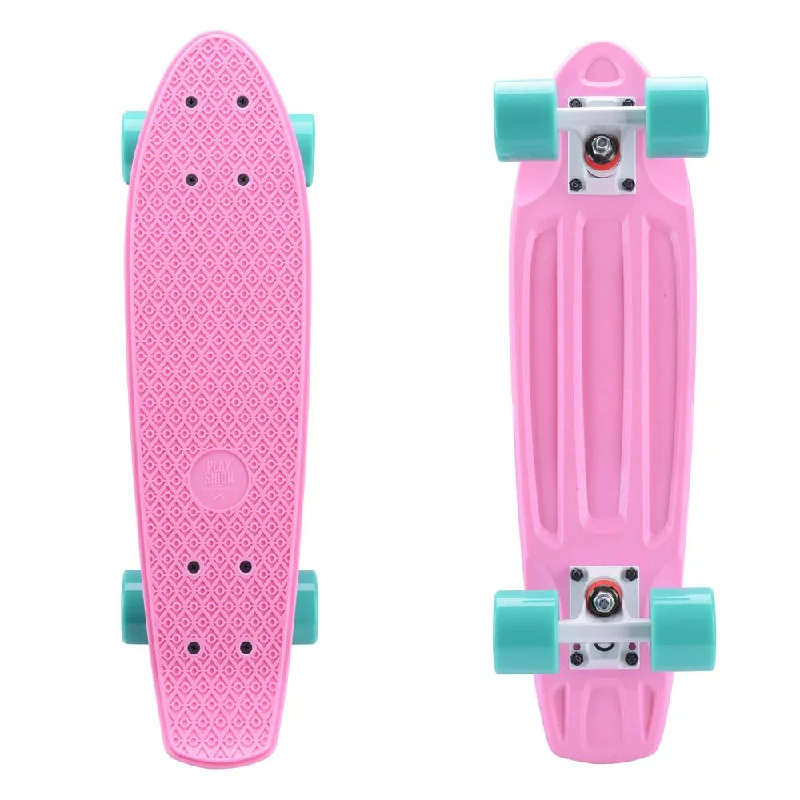 Fun Pink 22" Mini Cruiser Skateboard for Kids