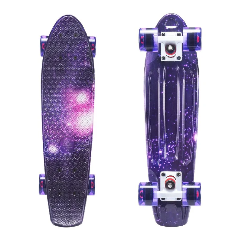 Fun Purple 22" Mini Cruiser Skateboard for Kids and Beginners