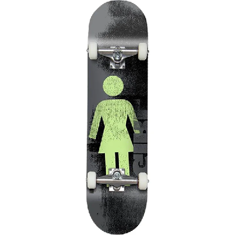 GIRL Bennett Roller in Black and Green 7.75" Skateboard