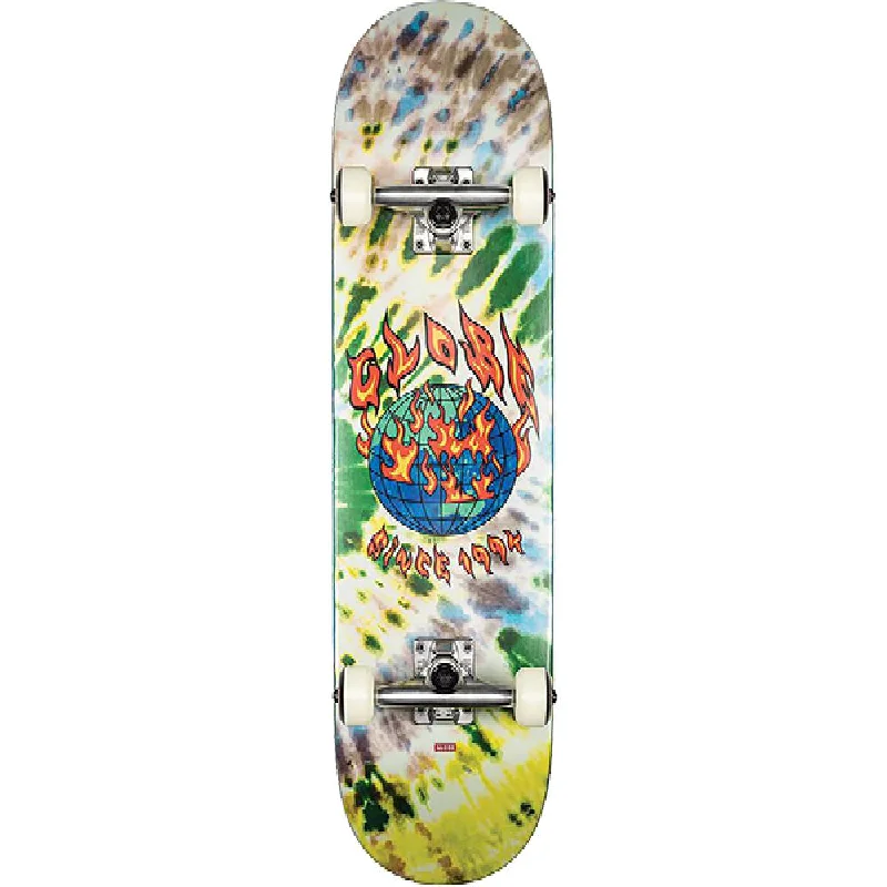 Globe Ablaze Tie Dye 7.75" Skateboard Complete