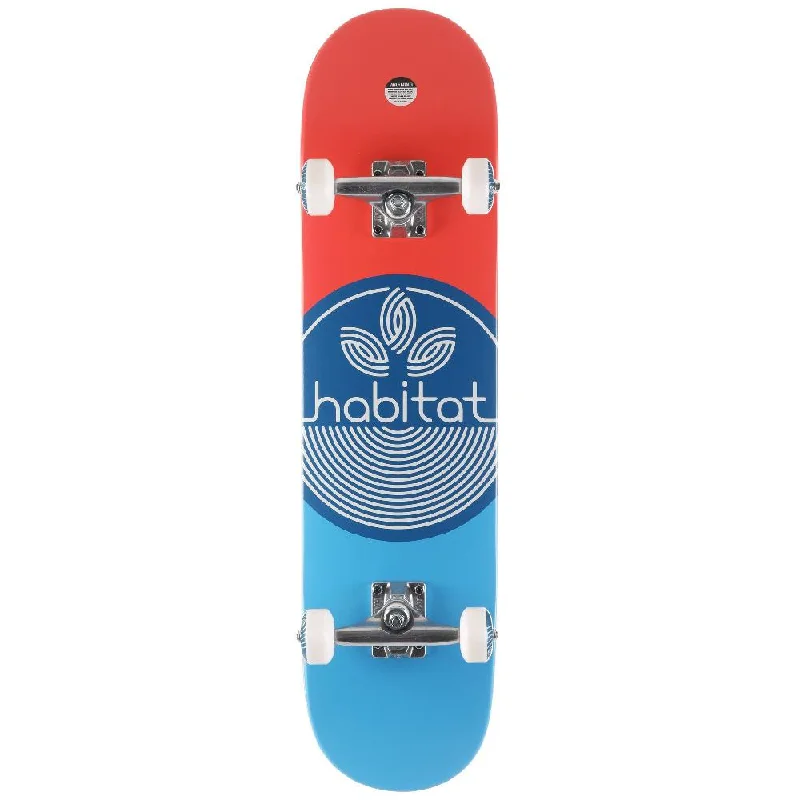 Habitat Leaf Dot Blue 7.75" Complete Skateboard