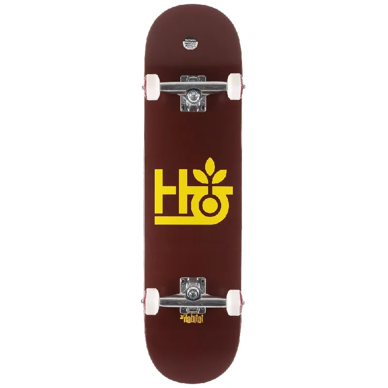 Habitat Pod Burgundy 8.25" Complete Skateboard