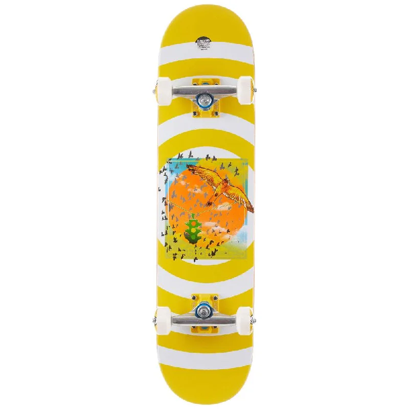 Habitat Rush Hour Yellow and White 7.5" Skateboard