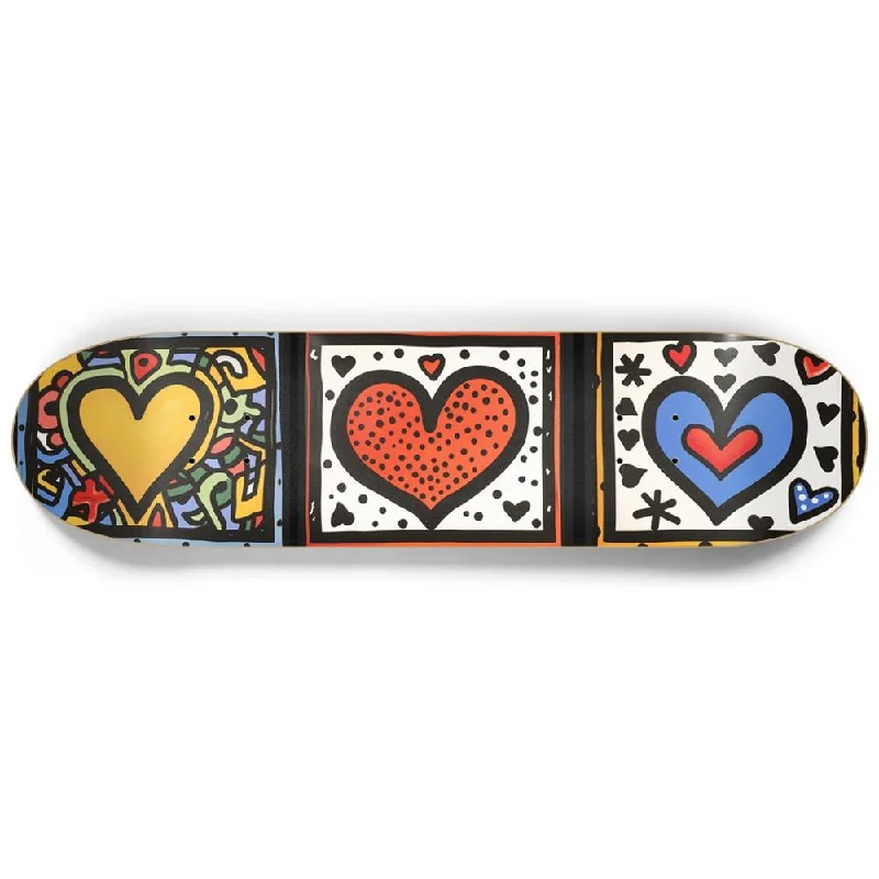 3 Beautiful Hearts Wall Art or 8.25" Skateboard