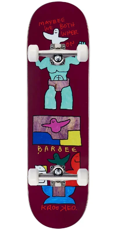 Krooked Barbee We Skateboard Complete - Maroon - 8.75"