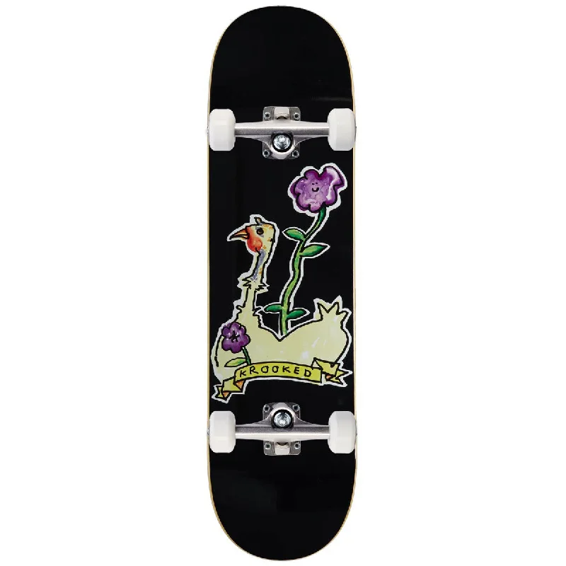 Krooked Belle Skateboard Complete - Black - 8.25"