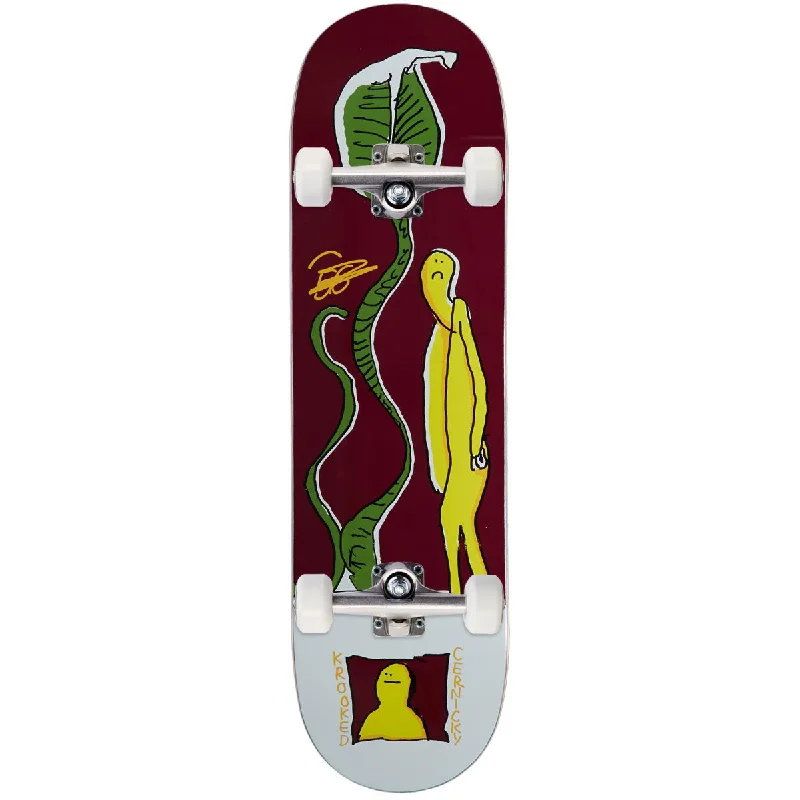 Krooked Cernicky Tall Snake Tf Skateboard Complete - Magenta - 8.50"