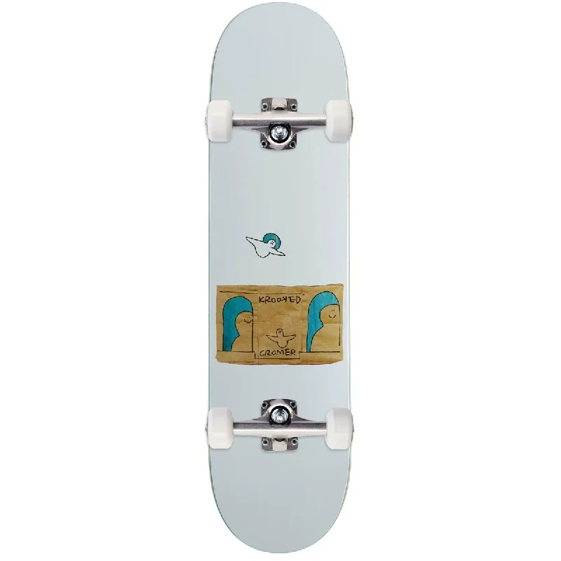 Krooked Cromer Grocery Smile Skateboard Complete - White - 8.06"