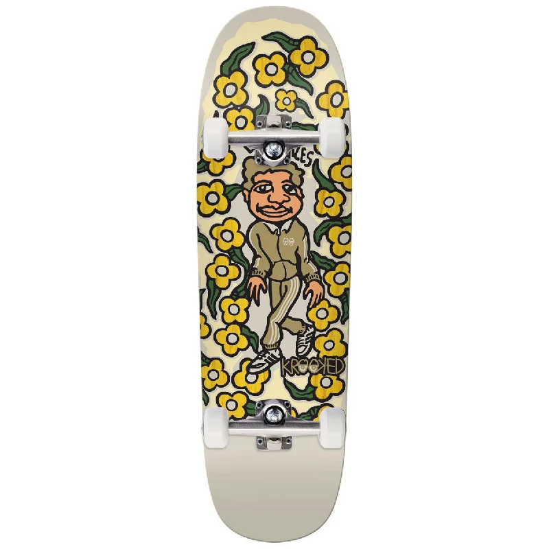 Krooked Gonz Sweatpants Skateboard Complete - Yellow - 9.25"