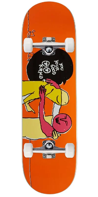 Krooked Gonz Your Good Skateboard Complete - Orange - 9.02"