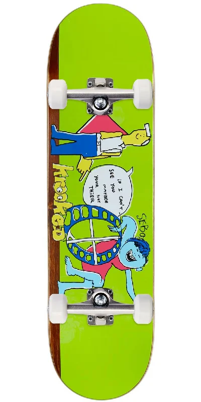 Krooked Sebo Not Their Skateboard Complete - Green - 8.50"