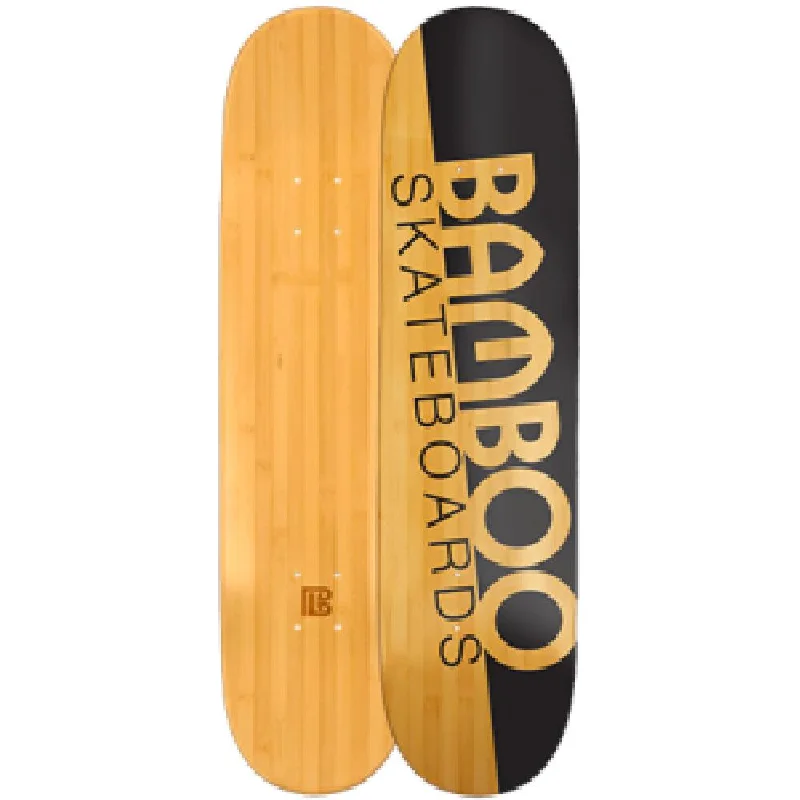 Natural Slash Graphic Bamboo Skateboard