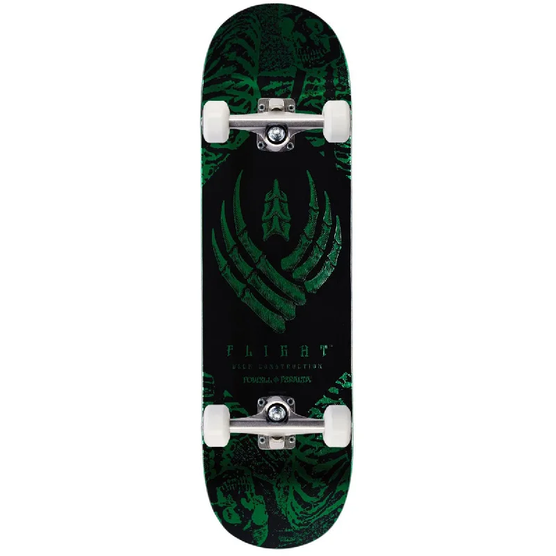 Powell-Peralta Flight Skeleton Skateboard Complete - Green Foil - 8.50"