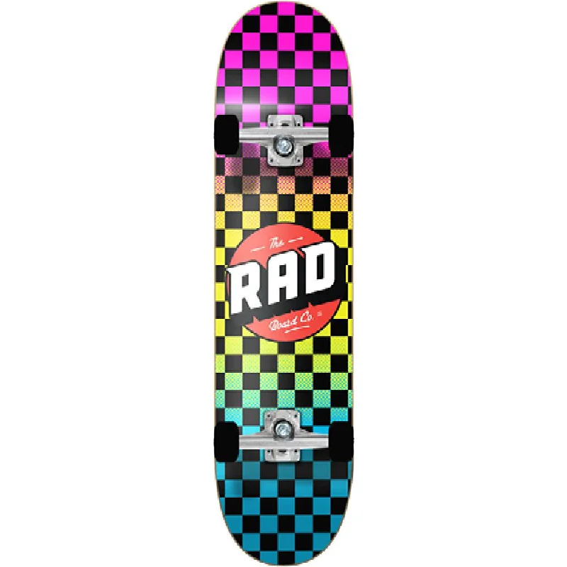 Rad Checker 2 Neon Fade 7.75" Skateboard