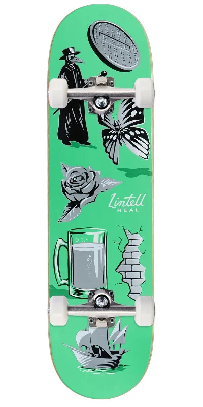 Real Lintell Revealing Skateboard Complete - Turquoise - 8.28"