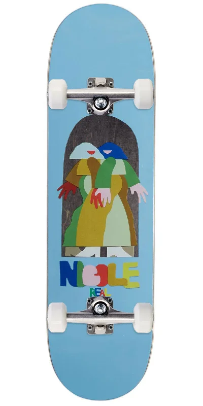 Real Nicole By Marbie Skateboard Complete - Blue - 8.38"