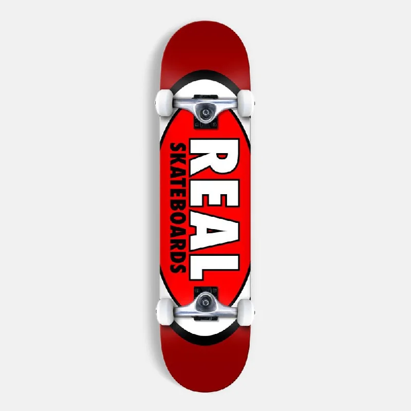 Real Skateboards - 7.3" Classic Oval Complete Skateboard - Red